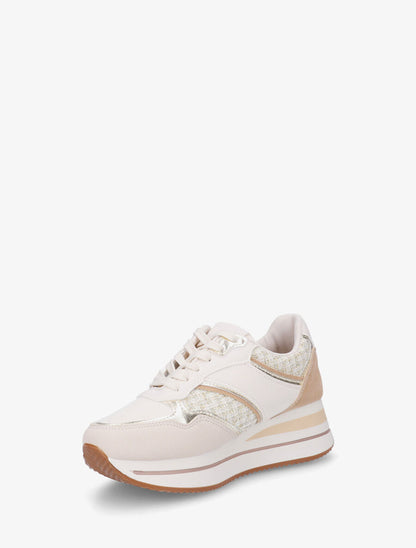 Baskets compensées fantaisies - Beige - 3