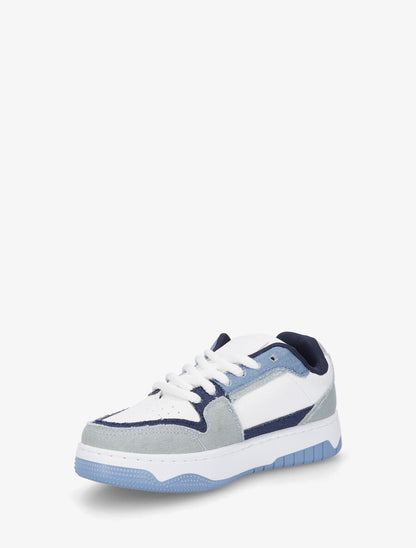 Sneakers à motif étoile - Bleu - 3