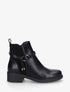 Bottines unies bi-matière - Noir - 5