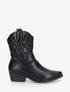 Bottines style santiags - Noir - 1