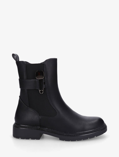 Bottines à empiècement métallique - Noir - 5