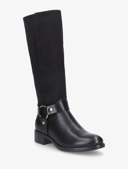 Bottes bimatière à ceinturon - Noir - 2