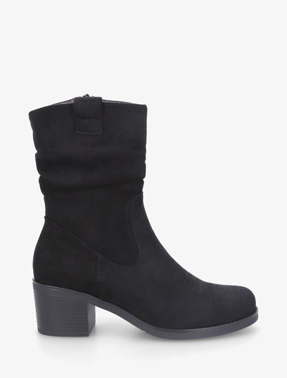 Bottines en suédine classique - Noir - 1