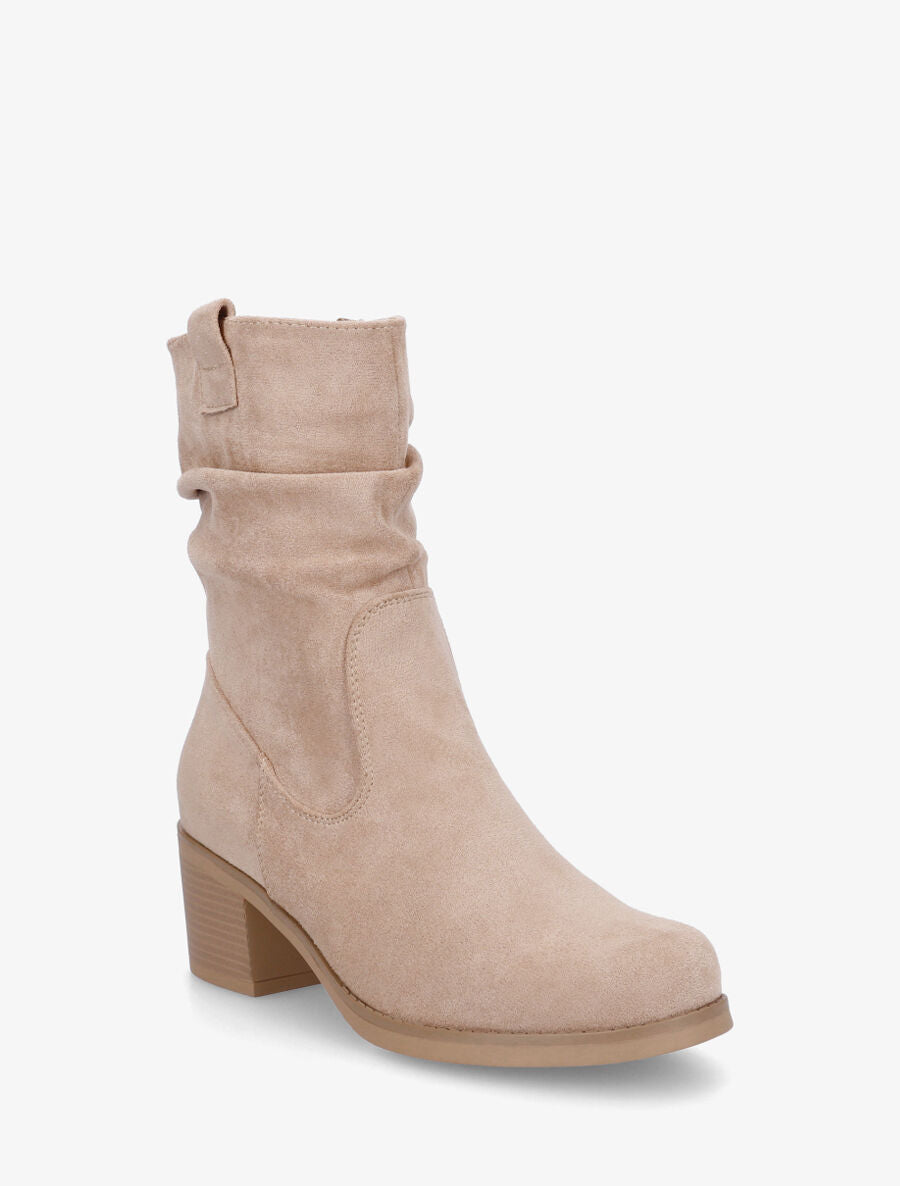 Bottines en suédine classique - Taupe - 2