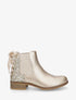 Bottines en simili nacré à contrefort pailleté - Or - 5
