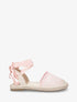 Espadrilles avec liens à nouer - Rose - 1