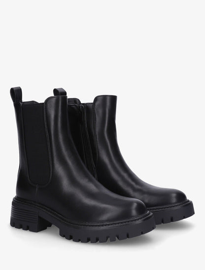 Bottines montantes élastiquées - Noir - 4