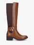 Bottes élastiquées unies à double sangles - Camel - 1