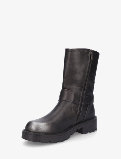 Bottines montantes en simili - Anthracite - 3