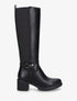 Bottes élastiquées à talon - Noir - 5