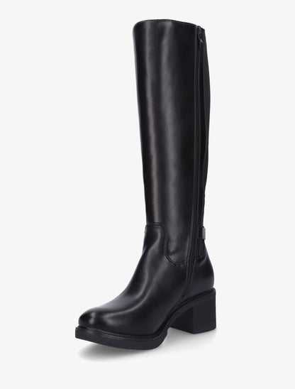 Bottes élastiquées à talon - Noir - 3