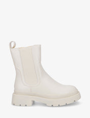 Bottines unies style chelsea - Beige - 1
