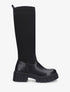 Bottes style chaussettes - Noir - 1