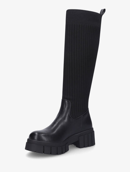 Bottes style chaussettes - Noir - 3