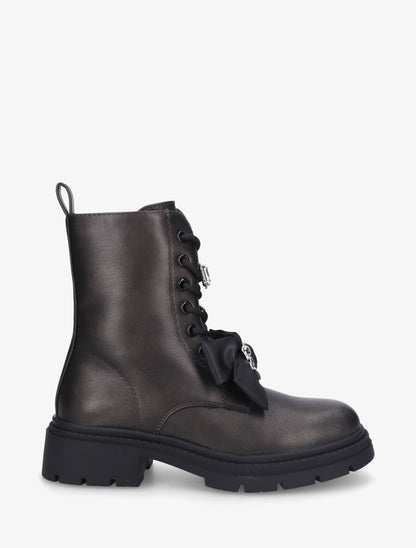 Bottines montantes à empiècement bijoux - Bronze - 5