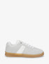Sneakers effet nubuck à motif géométrique - Gris - 5