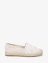 Espadrilles plates en suédine et dentelle - Beige - 5