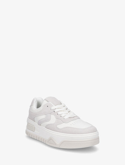 Sneakers à plateforme - Beige - 2