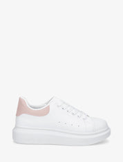 Sneakers classiques à contrefort contrastant - Blanc/rose - 1