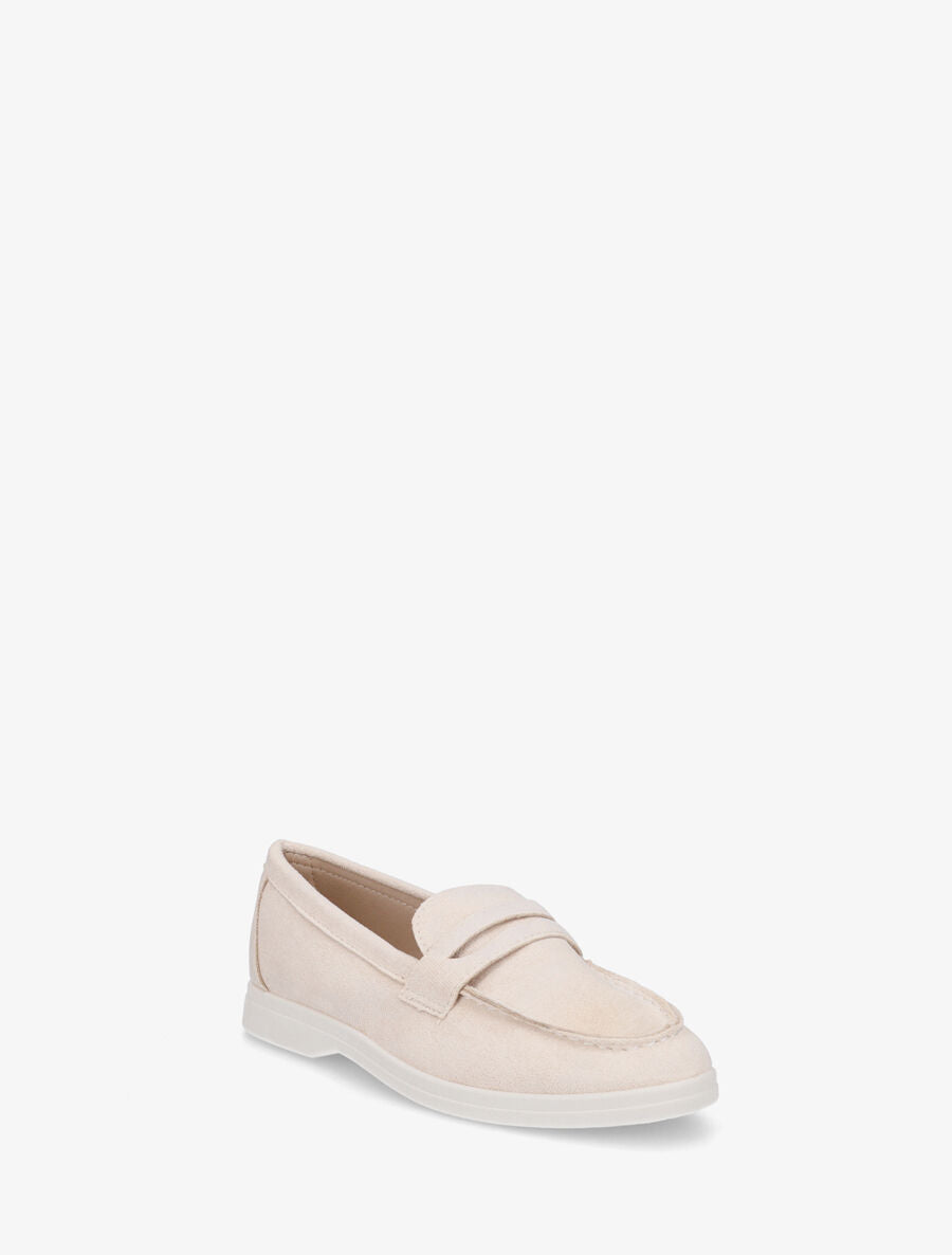 Mocassins en suédine - Beige - 2