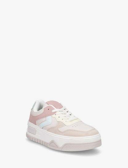 Sneakers à plateforme - Rose - 2