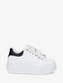 Sneakers à plateforme et strass - Noir - 5