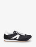 Sneakers en simili à languette texturée - Noir - 1