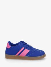 Sneakers color block à bandes contrastantes - Bleu roi - 1