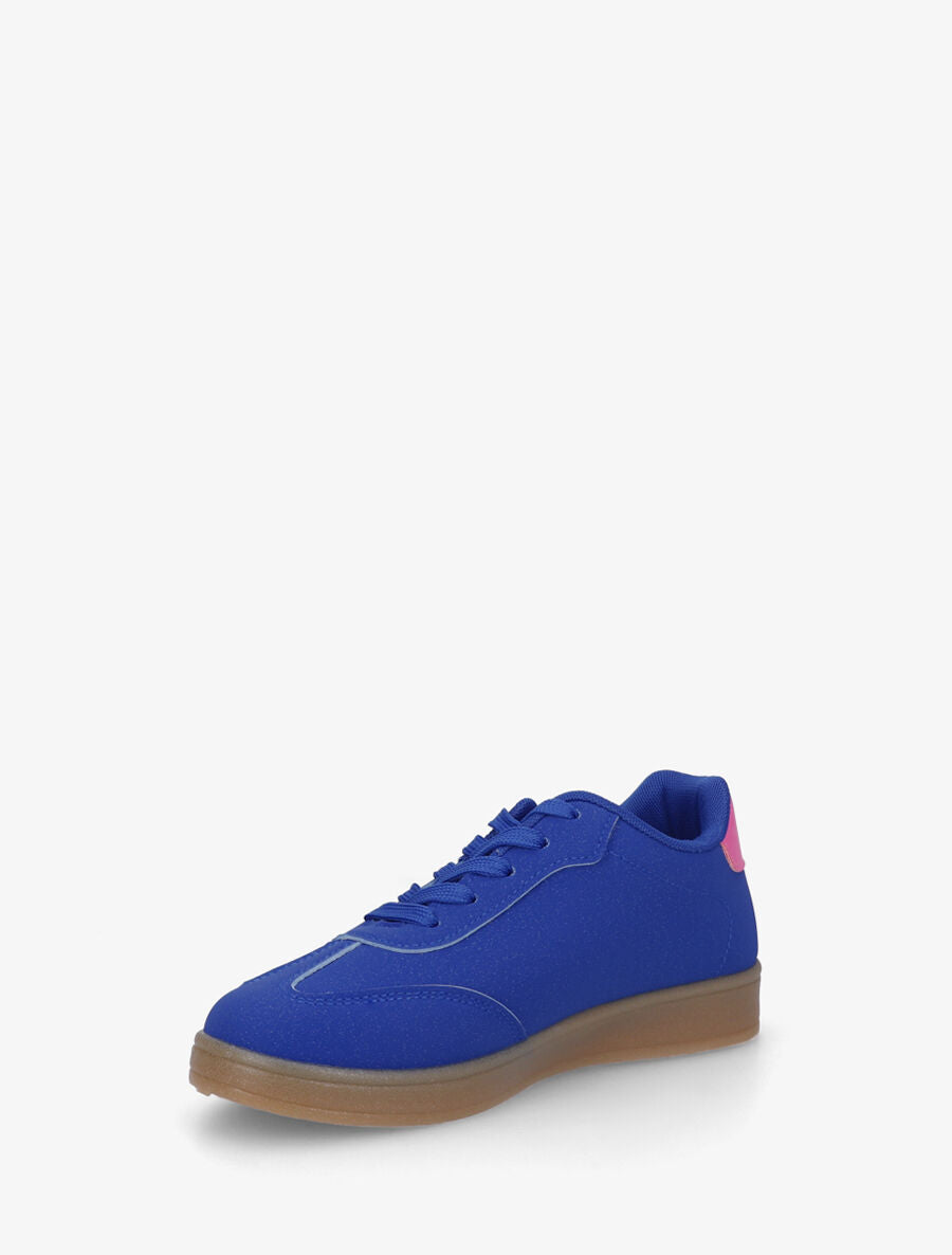 Sneakers color block à bandes contrastantes - Bleu roi - 3