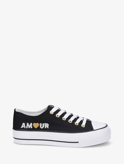 Tennis basse amour - Noir - 1