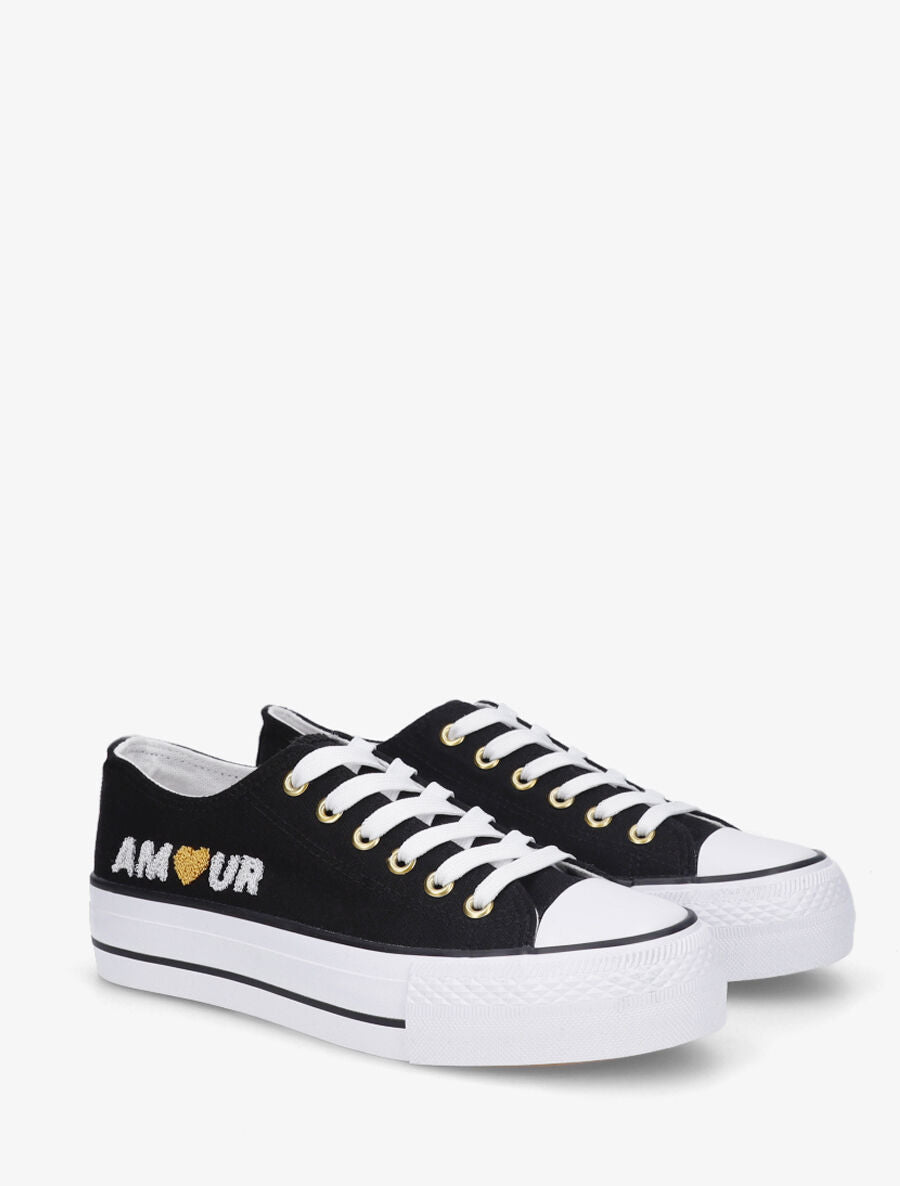 Tennis basse amour - Noir - 4