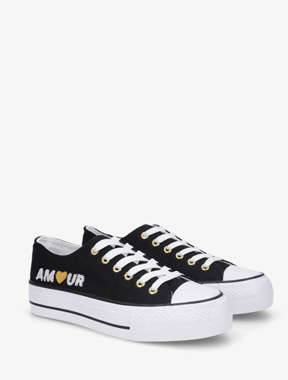 Tennis basse amour - Noir - 4