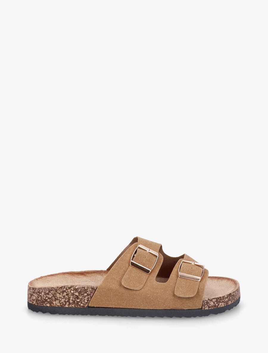 Claquettes à double boucles - Camel - 5