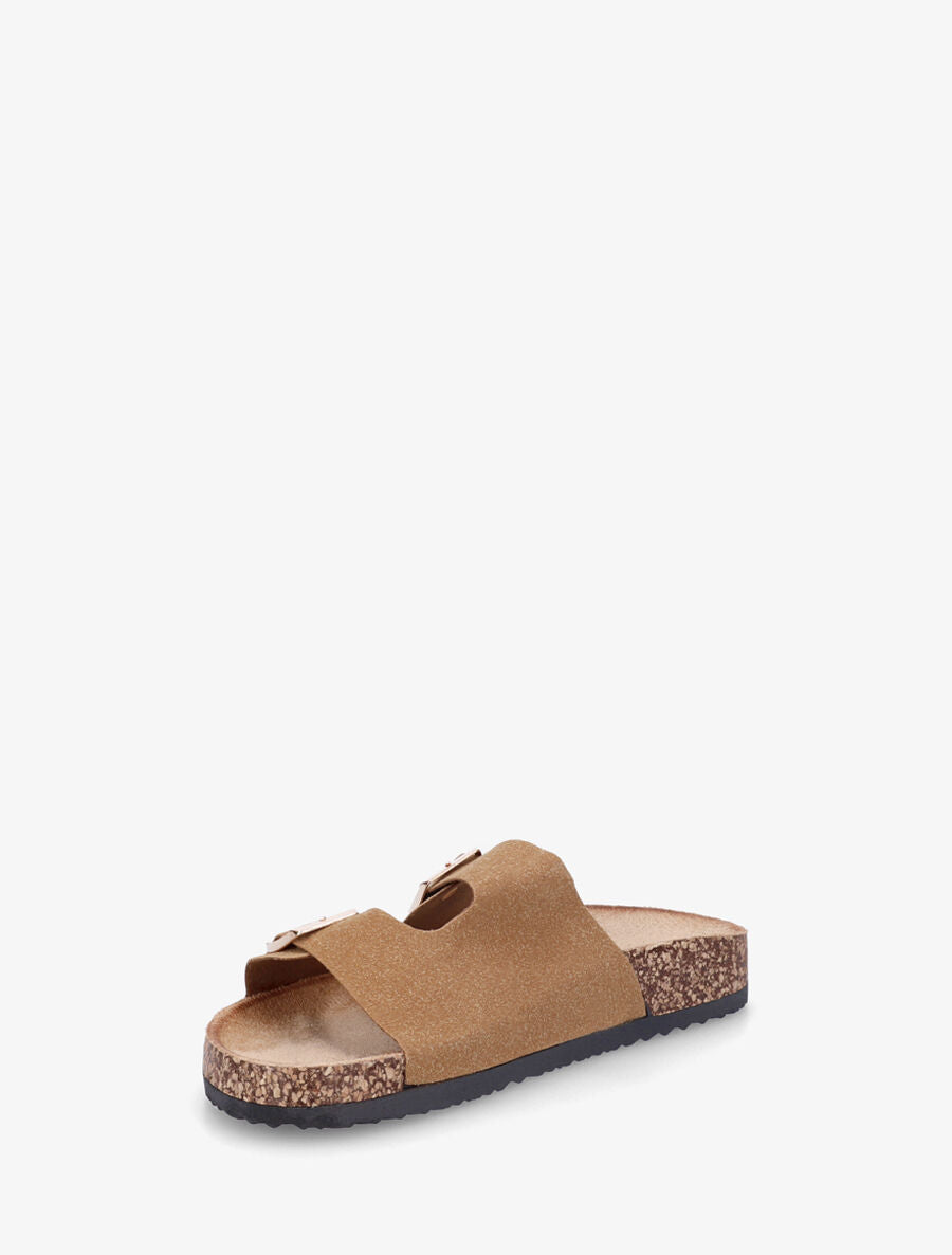 Claquettes à double boucles - Camel - 3
