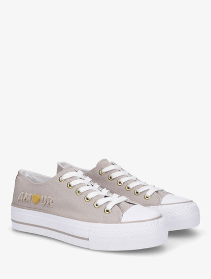 Tennis basse amour - Taupe - 4