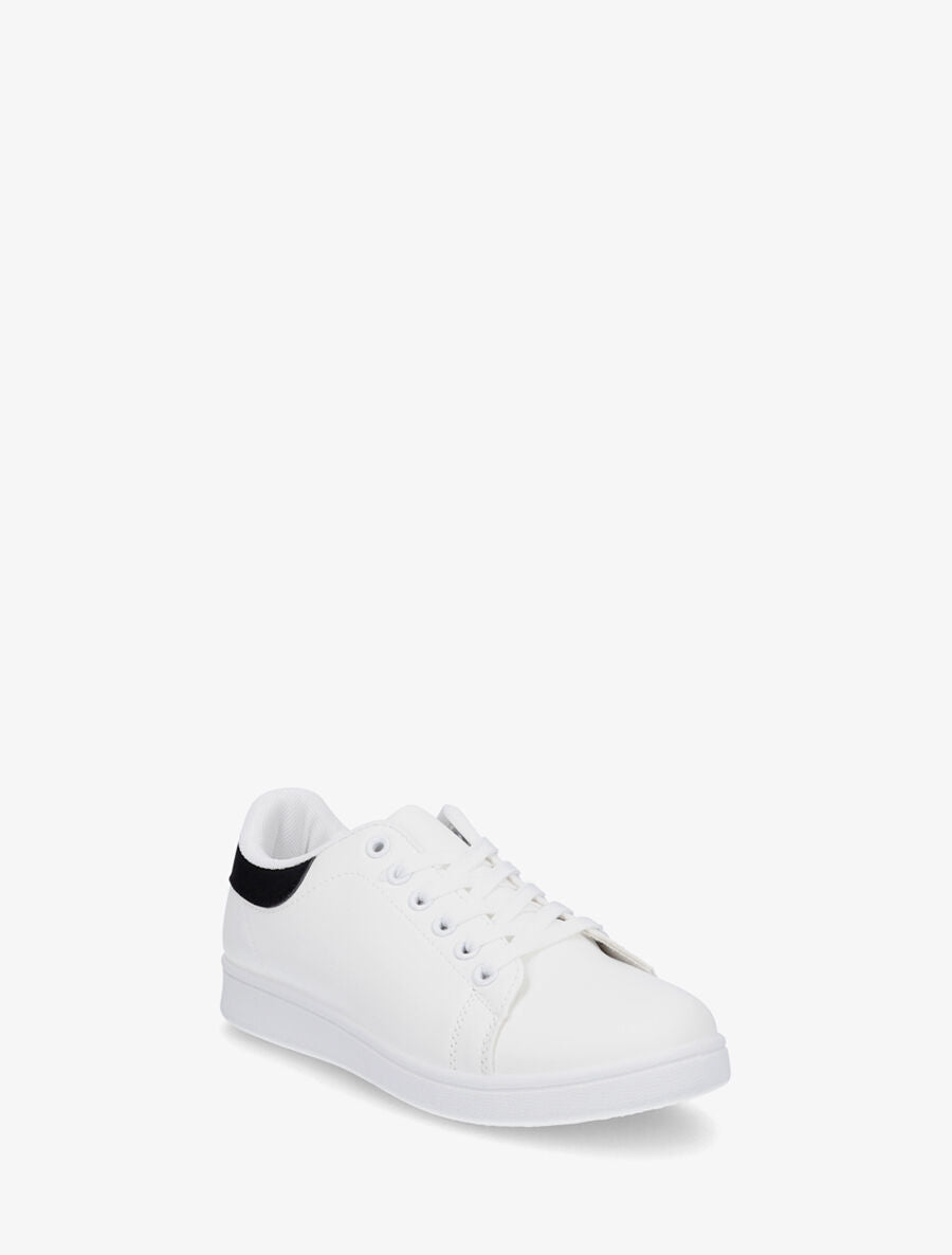 Sneakers classiques en simili - Noir - 2