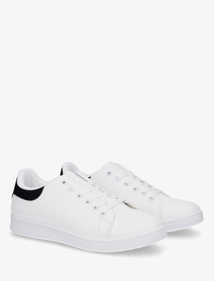 Sneakers classiques en simili - Noir - 4