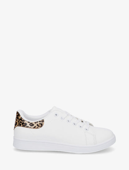 Sneakers classiques en simili - Camel - 1