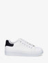 Sneakers plates à motif damier - Blanc/noir - 1