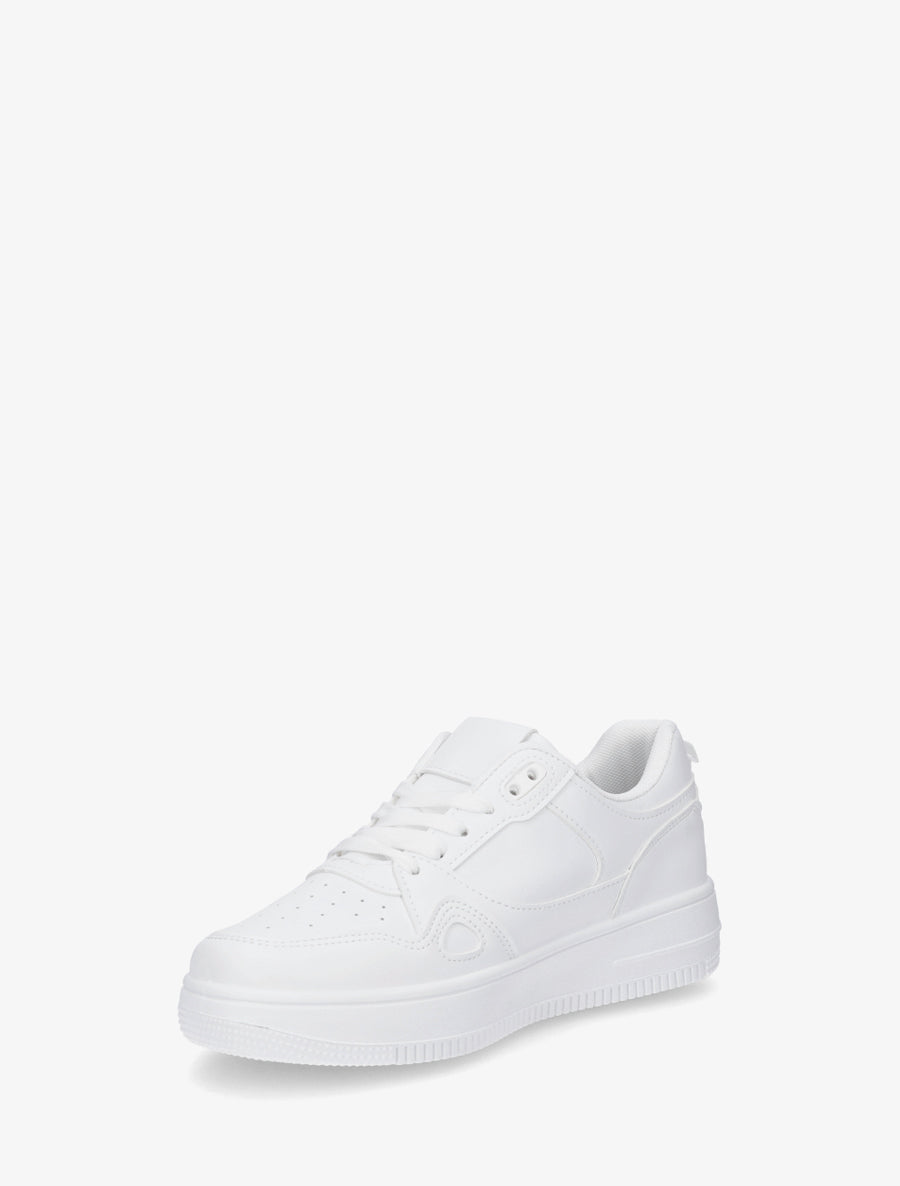 Baskets en simili classique - Blanc - 3