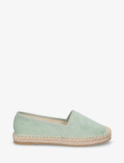 Espadrilles plates en suédine - Vert d&