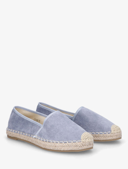 Espadrilles plates en suédine - Bleu - 4