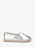 Espadrilles plates en simili nacré - Argent - 1
