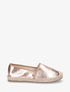 Espadrilles plates en simili nacré - Rose gold - 1