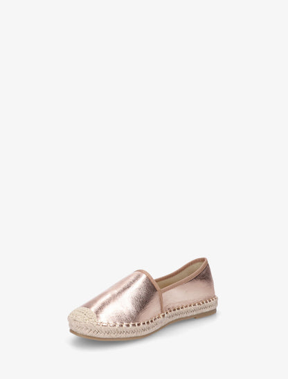 Espadrilles plates en simili nacré - Rose gold - 3