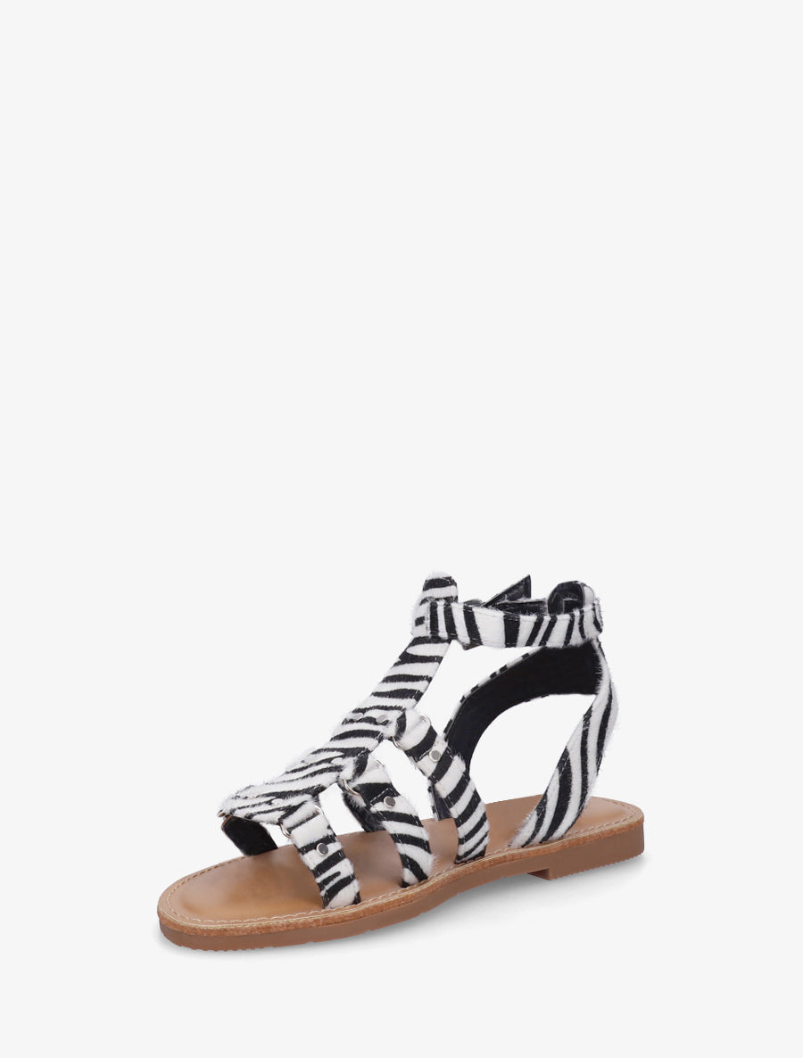 Nu-pieds cloutées style spartiate - Blanc - 3