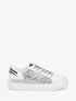 Sneakers en simili à motif étoile - Argent - 1