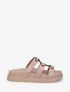 Claquettes multibrides à anneaux - Beige - 1