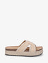 Claquettes en raphia tressé - Beige - 1