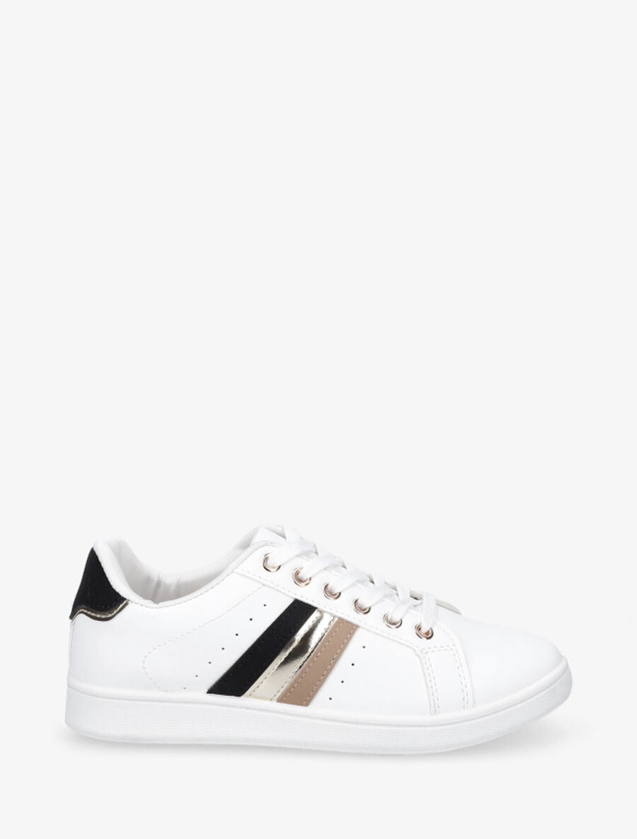 Baskets classiques à bandes colorées et irisées - Noir - 5